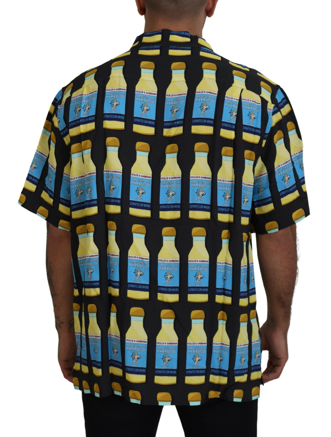 Elegant multi-print casual shirt