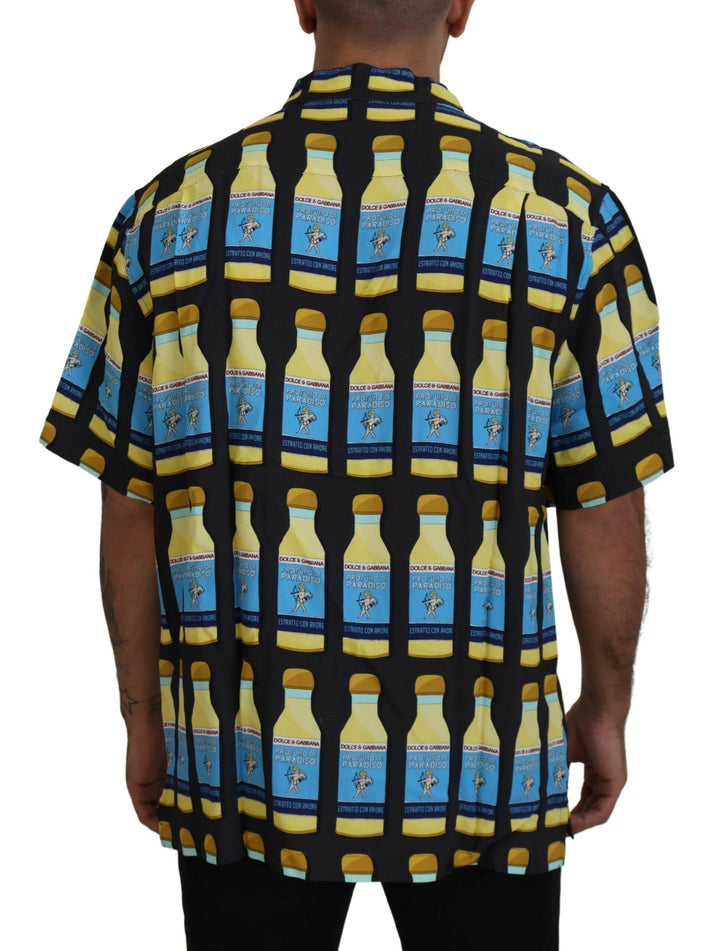 Elegant multi-print casual shirt