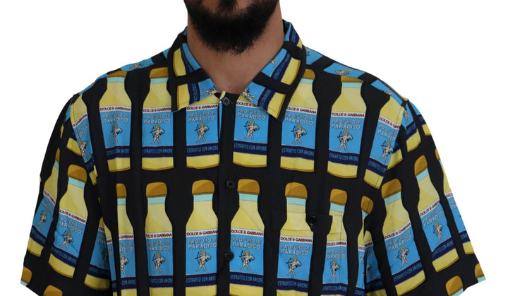 Elegant multi-print casual shirt