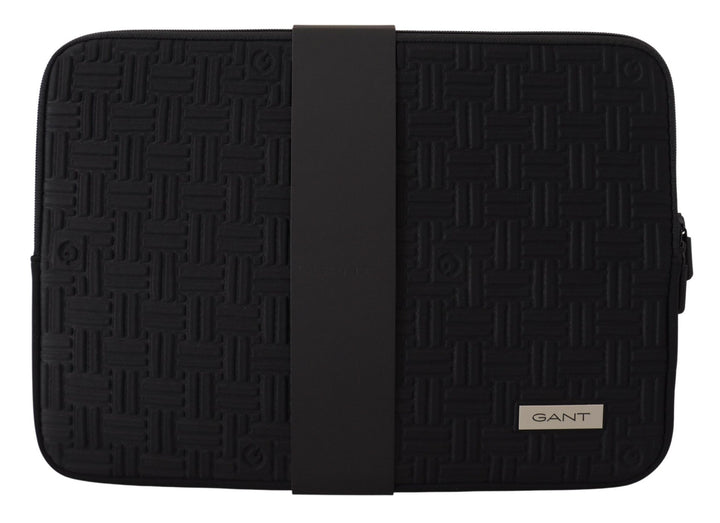 Elegant black neoprene laptop sleeve