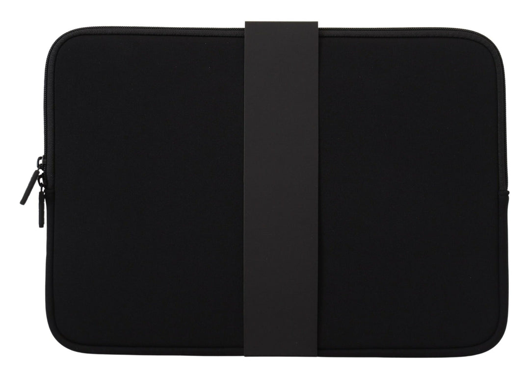 Elegant black neoprene laptop sleeve