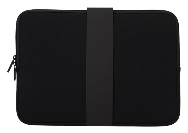 Elegant black neoprene laptop sleeve