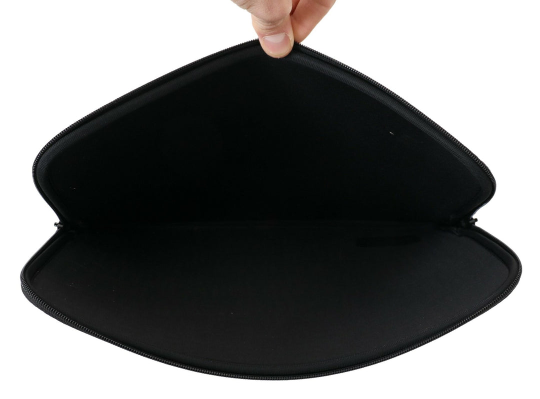 Elegant black neoprene laptop sleeve