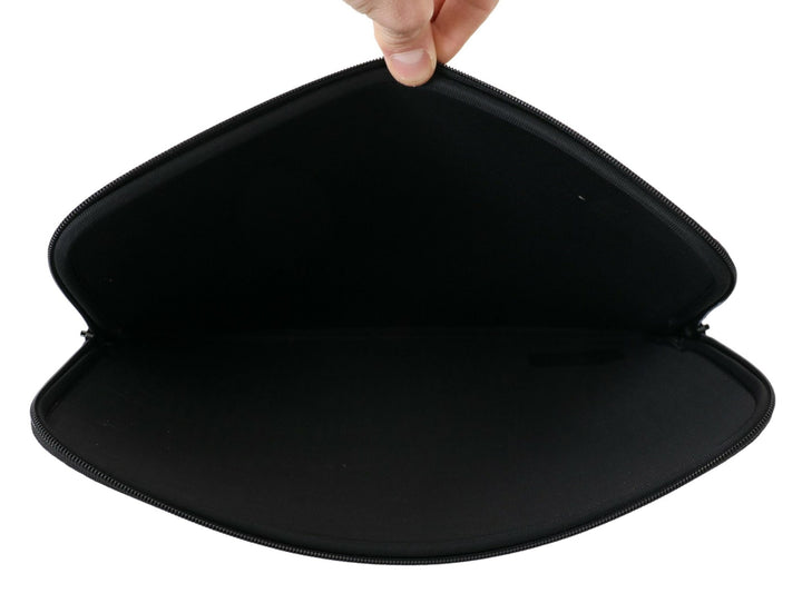 Elegant black neoprene laptop sleeve