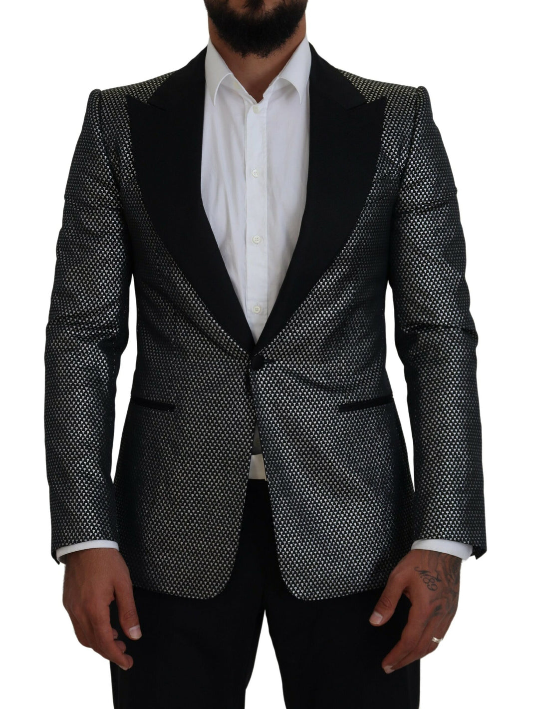 Dolce & Gabbana Eleganter Jacquard-Blazer einreihig