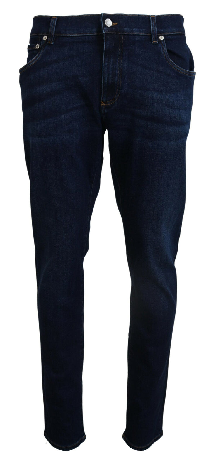Dunkelblaue Denim-Jeans aus Baumwolle SKINNY