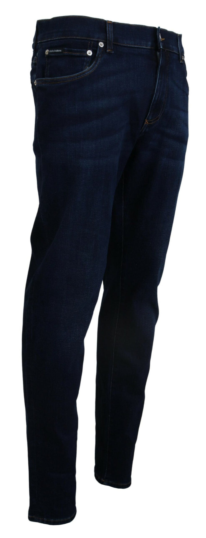 Dunkelblaue Denim-Jeans aus Baumwolle SKINNY