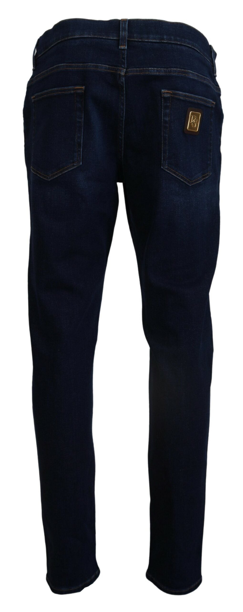 Dunkelblaue Denim-Jeans aus Baumwolle SKINNY