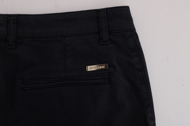 Schicke Slim-Fit Blaue Baumwoll-Stretch-Hose