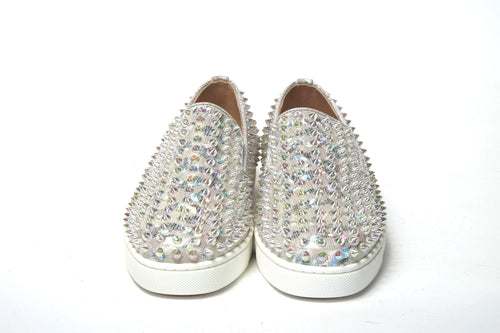 Weißer Ab/Clear Ab Roller Boot Frau flache Sneaker