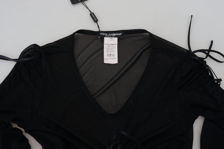 Schwarzes Viskose Bodycon Etuikleid Midikleid