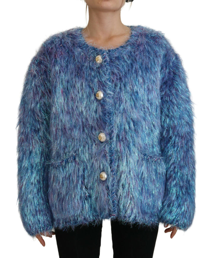 Elegant multicolored long-sleeved jacket
