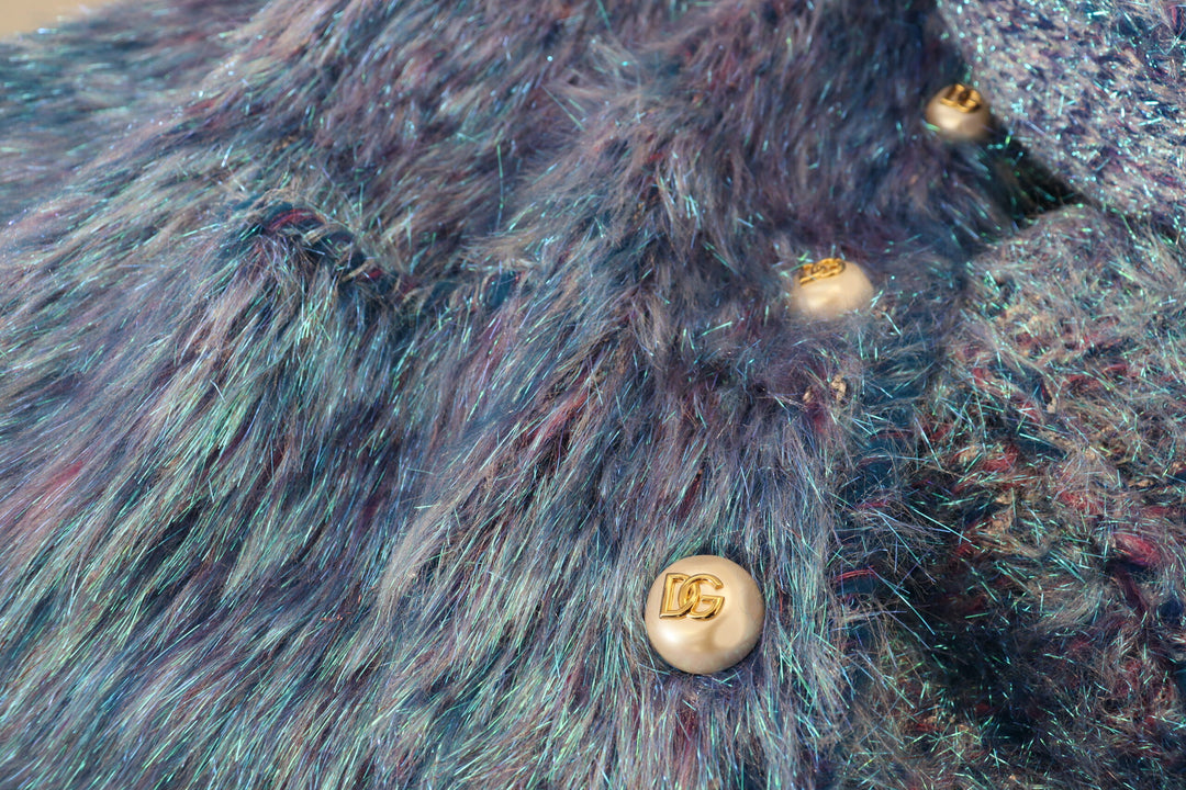 Elegant multicolored long-sleeved jacket