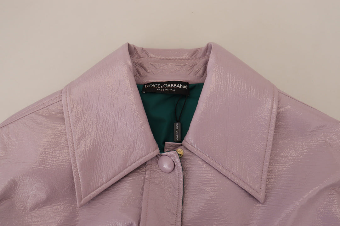 Chic purple short jacket - a style statement