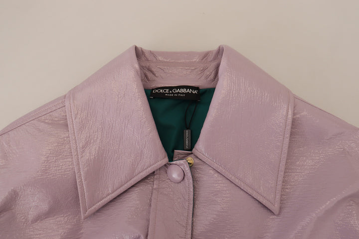 Chic purple short jacket - a style statement