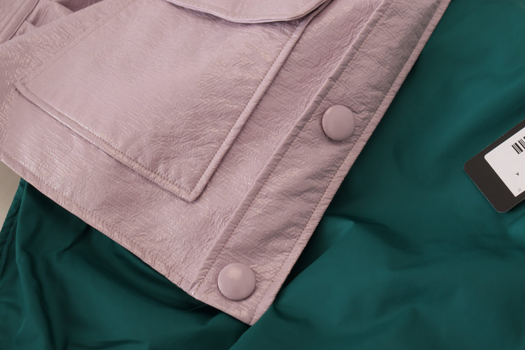 Chic purple short jacket - a style statement