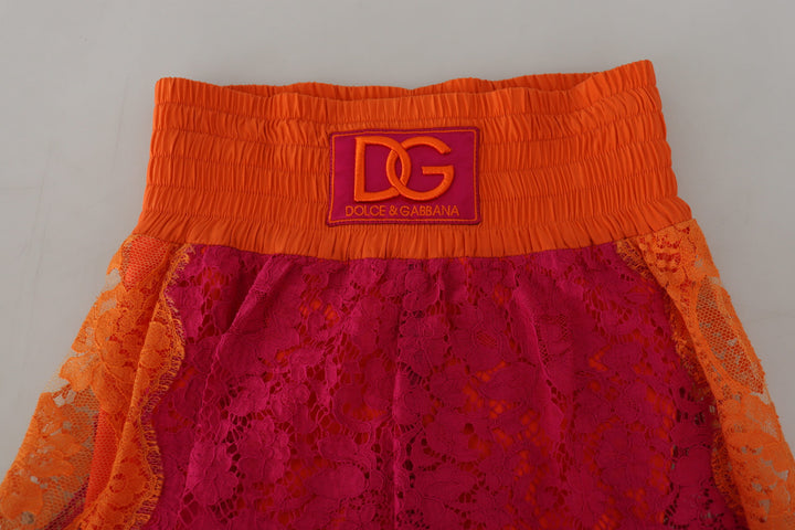 Elegant high-waisted lace shorts in two shades