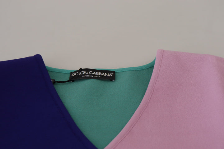 Chic multicolor sweater with V-neck