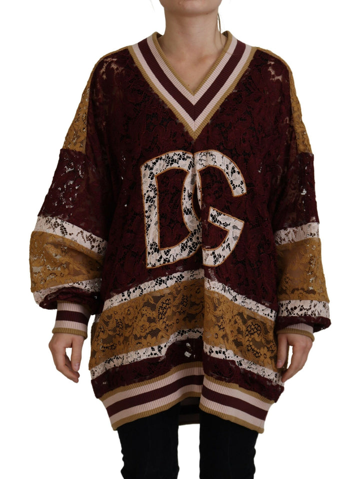 Multicolor V-neck sweater