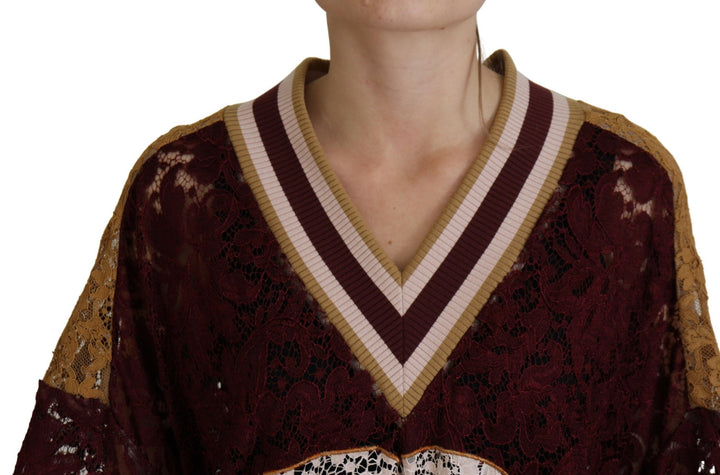 Multicolor V-neck sweater