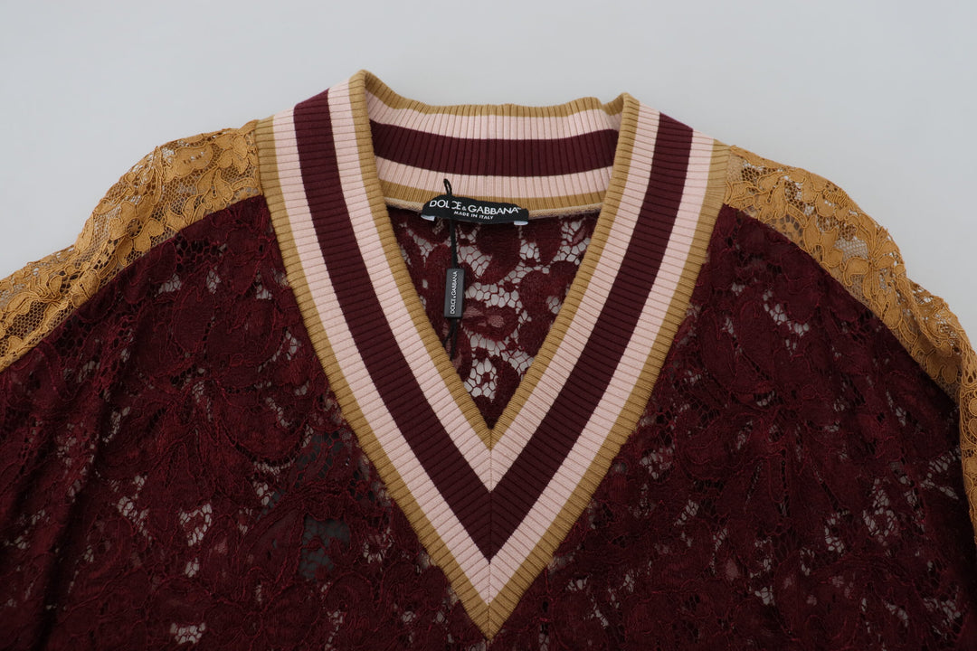 Multicolor V-neck sweater