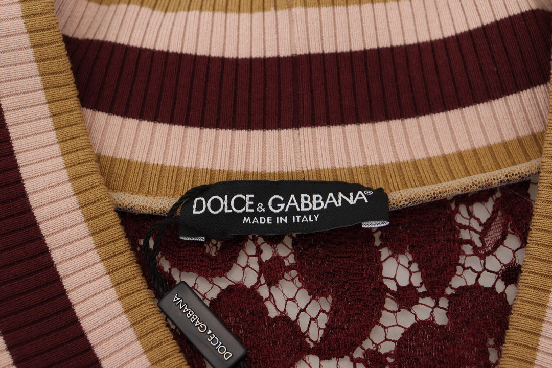 Multicolor V-neck sweater