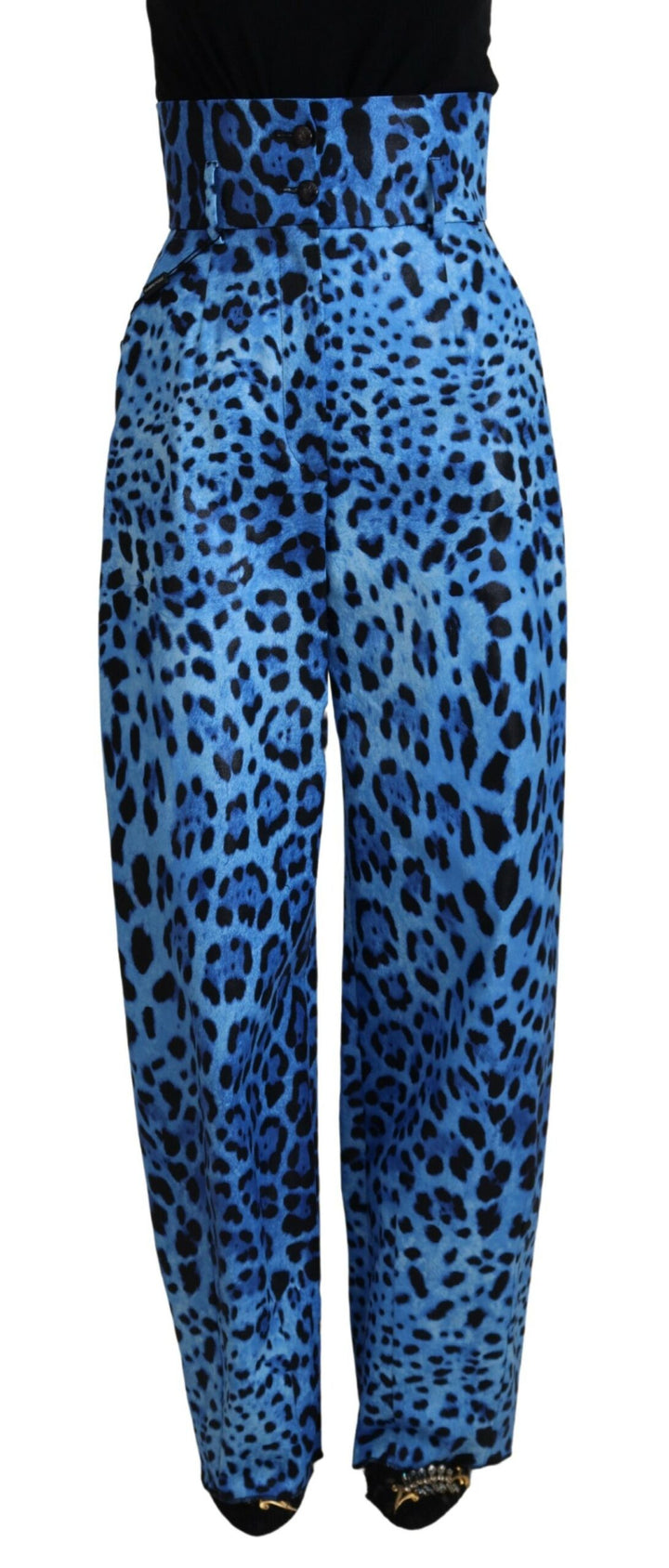 Elegant straight pants with high waist