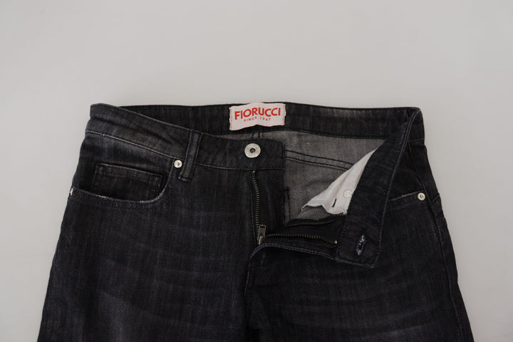 Fiorucci Schicke schwarze Skinny Jeans mit niedriger Taille