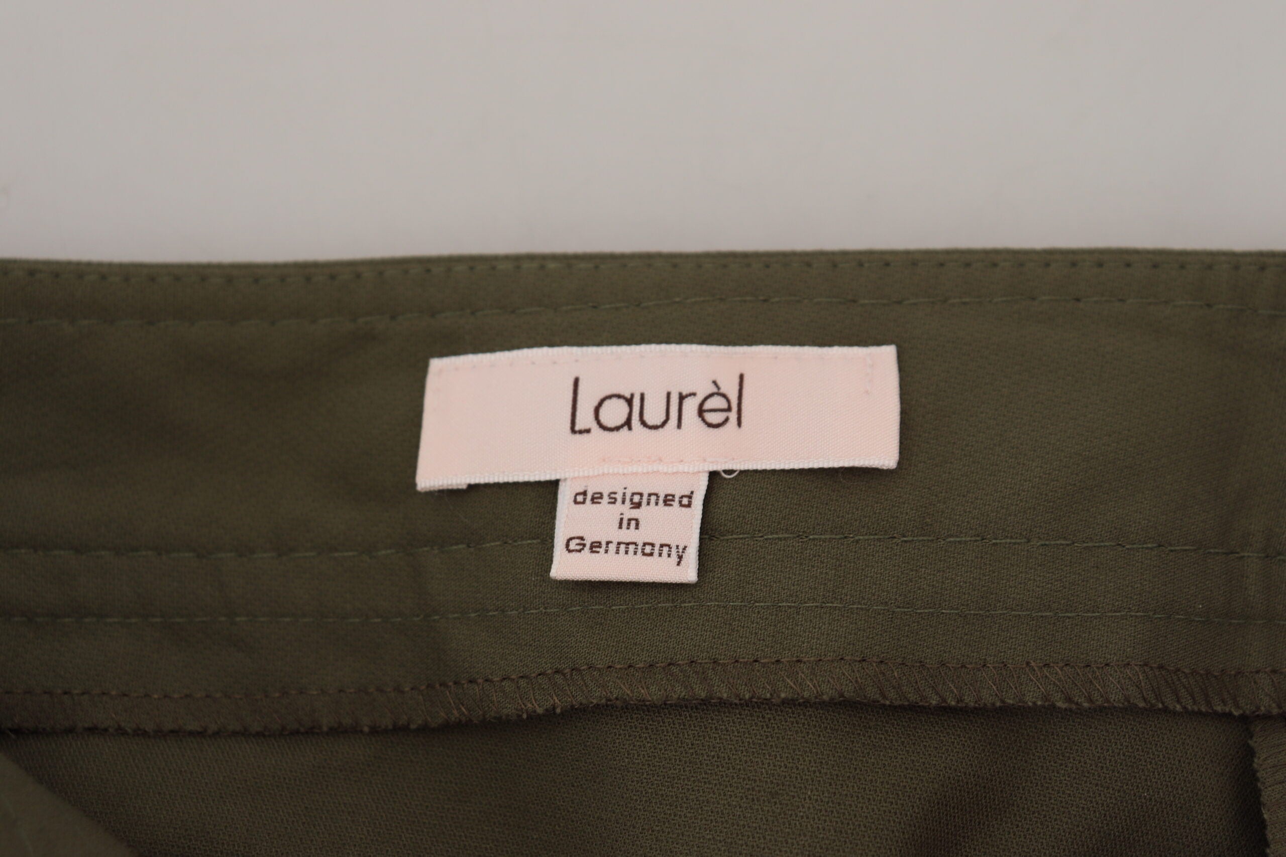 Grüne Baumwolle High Waist Damen Tapered Pants
