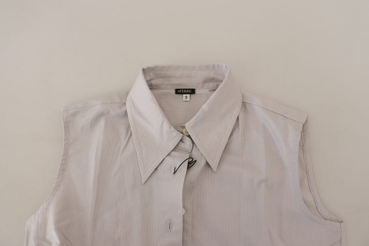 Elegantes ärmelloses Baumwoll-Poloshirt