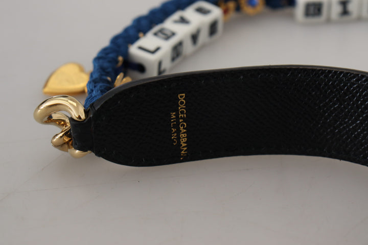 Multicolor Lux leather shoulder strap