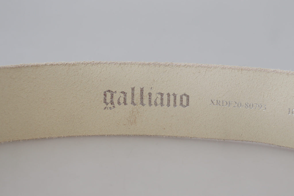 Elegant pink leather fashion belt