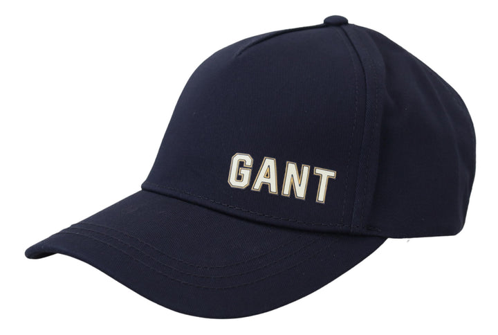 Elegant baseball cap made of blue cotton
