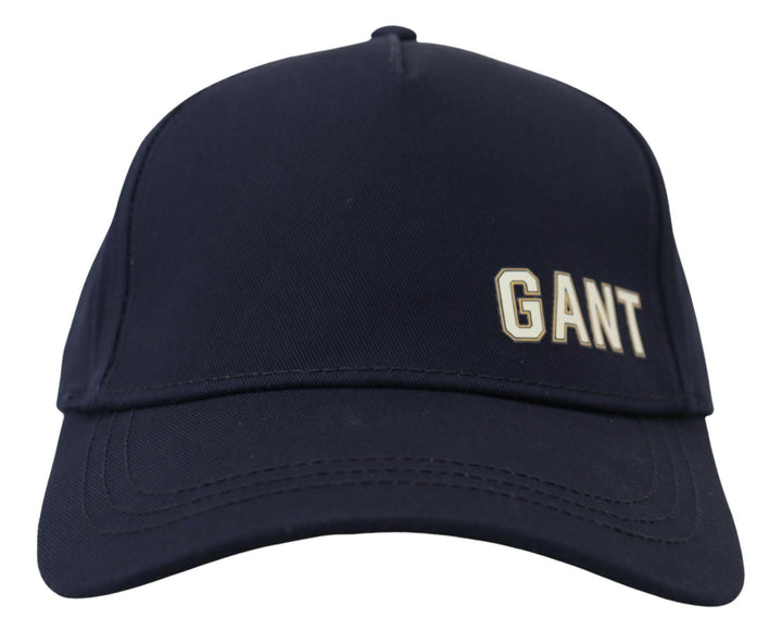 Elegant baseball cap made of blue cotton