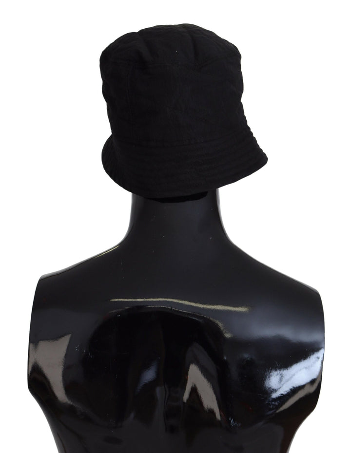 Schwarzes Nylon Frauen Eimer Kappe Hut