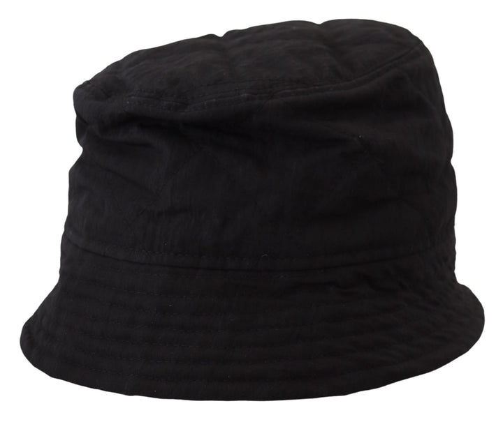 Schwarzes Nylon Frauen Eimer Kappe Hut