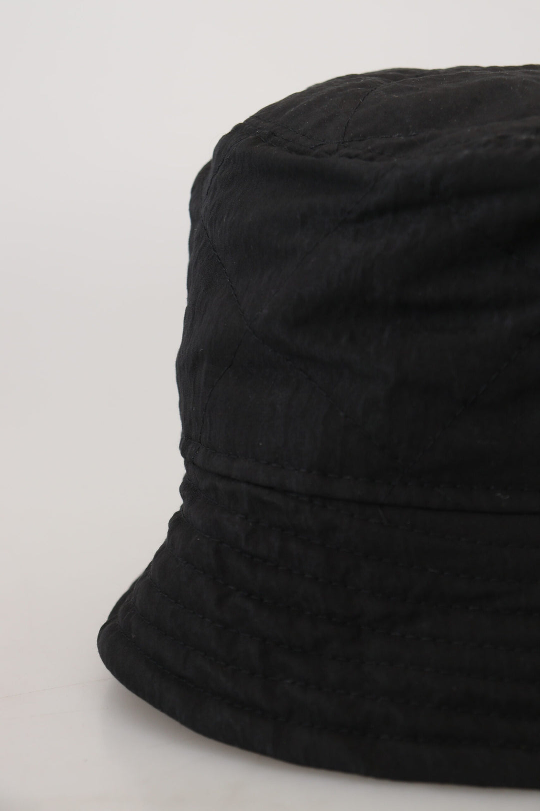 Schwarzes Nylon Frauen Eimer Kappe Hut