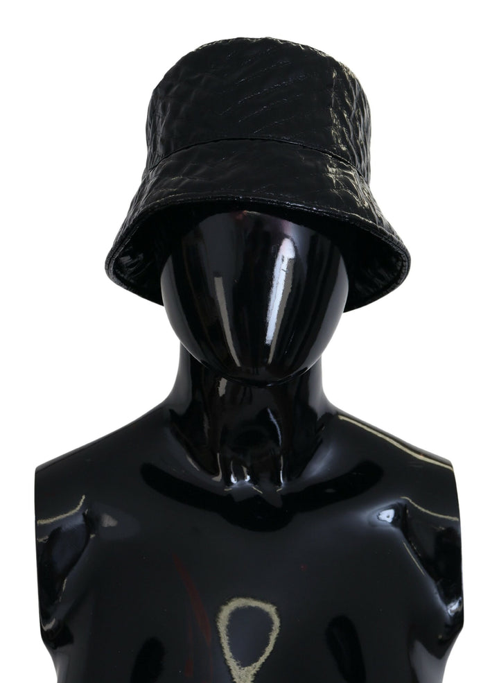 Elegant black bucket cap