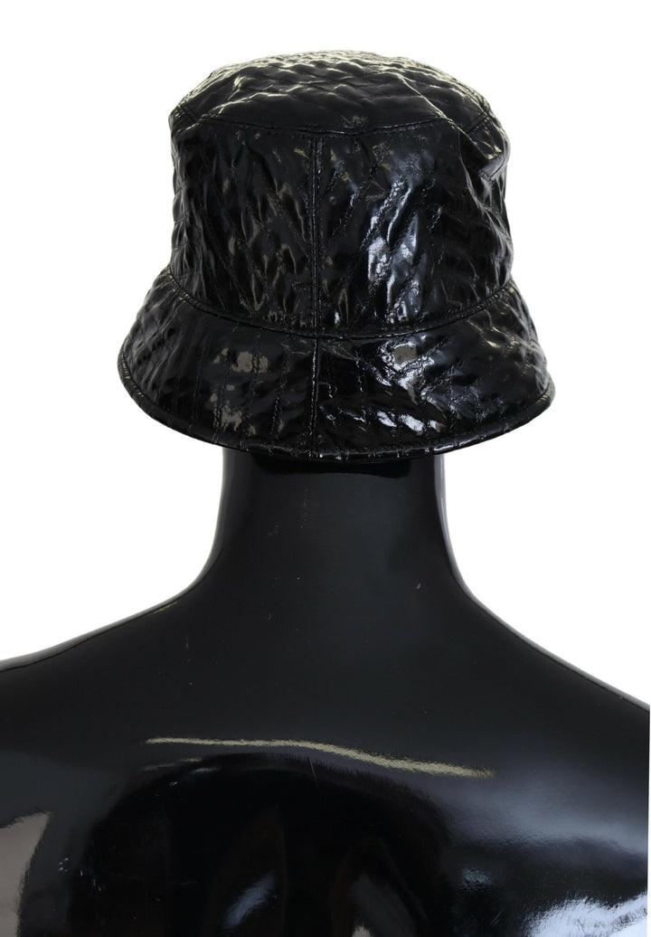 Elegant black bucket cap
