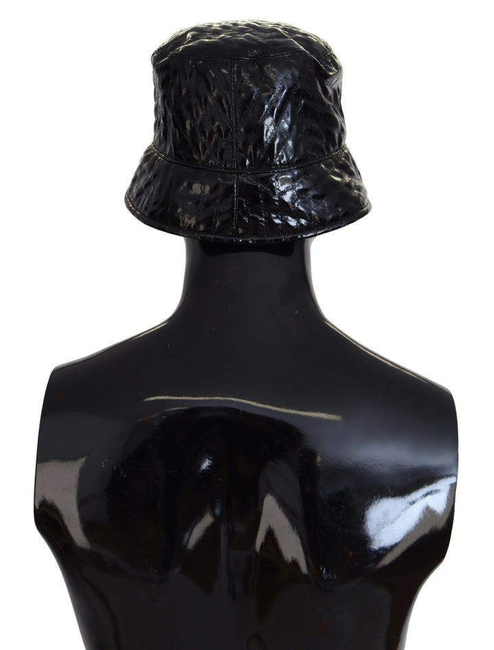 Elegant black bucket cap