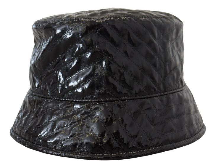 Elegant black bucket cap