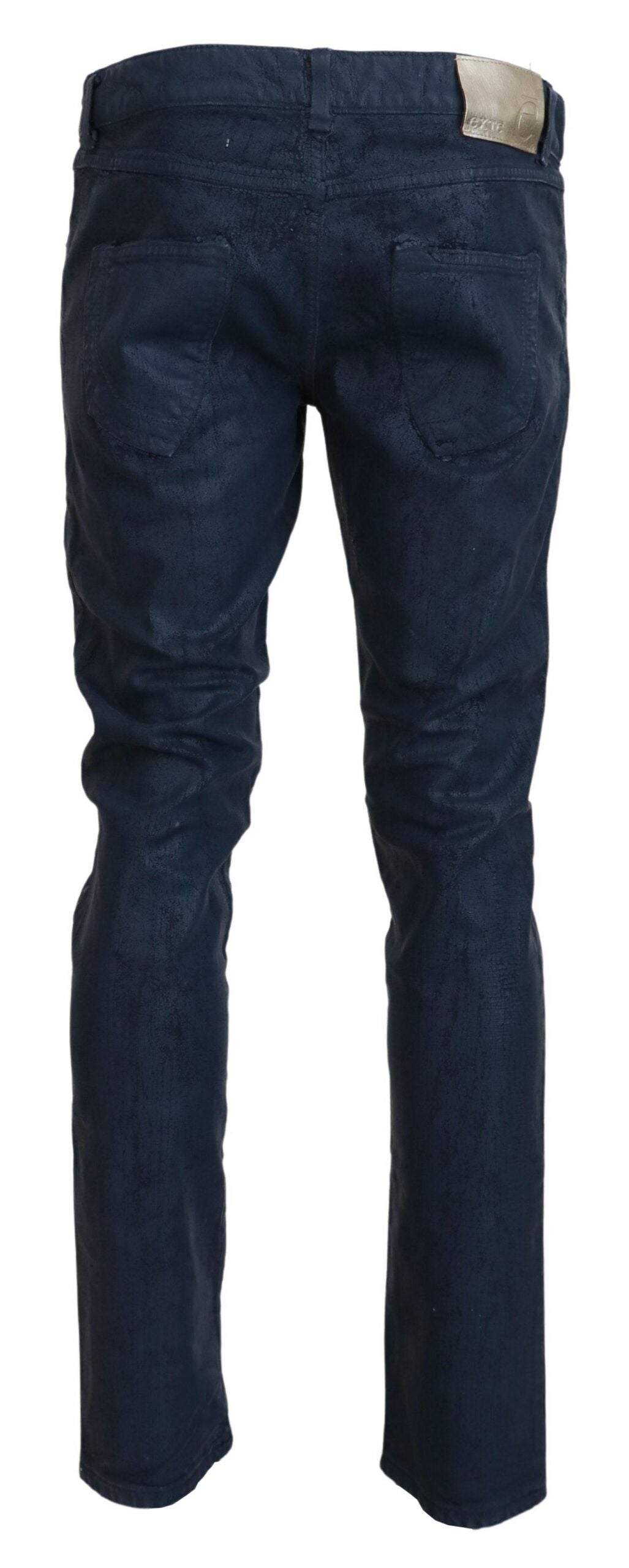 Blaue Baumwolle Tapered Slim Fit Herren Casual Denim Jeans