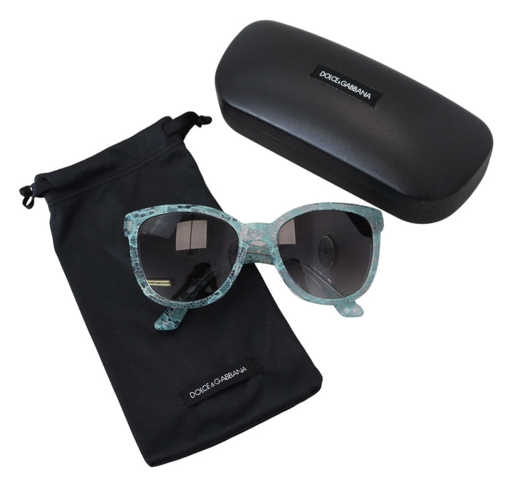 Blaue DG4190 Spitze Kristall Acetat Schmetterling Sonnenbrille