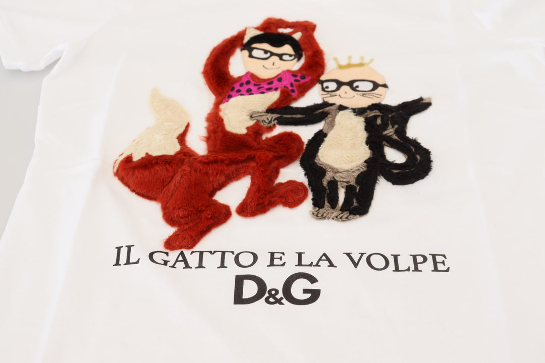 Dolce & Gabbana Iconic Prints Designer Tee aus Baumwolle