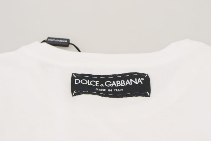 Dolce & Gabbana Iconic Prints Designer Tee aus Baumwolle