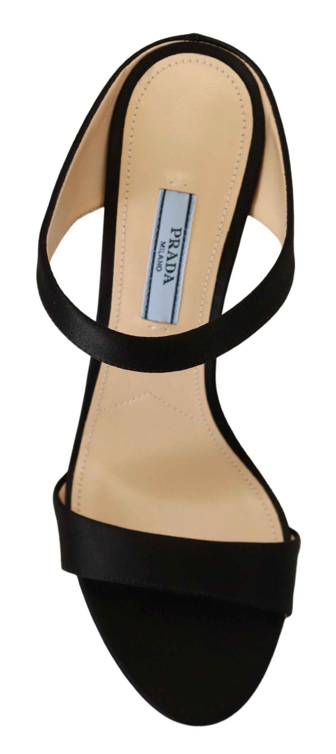 Elegante Schwarze Leder Heels Pumps