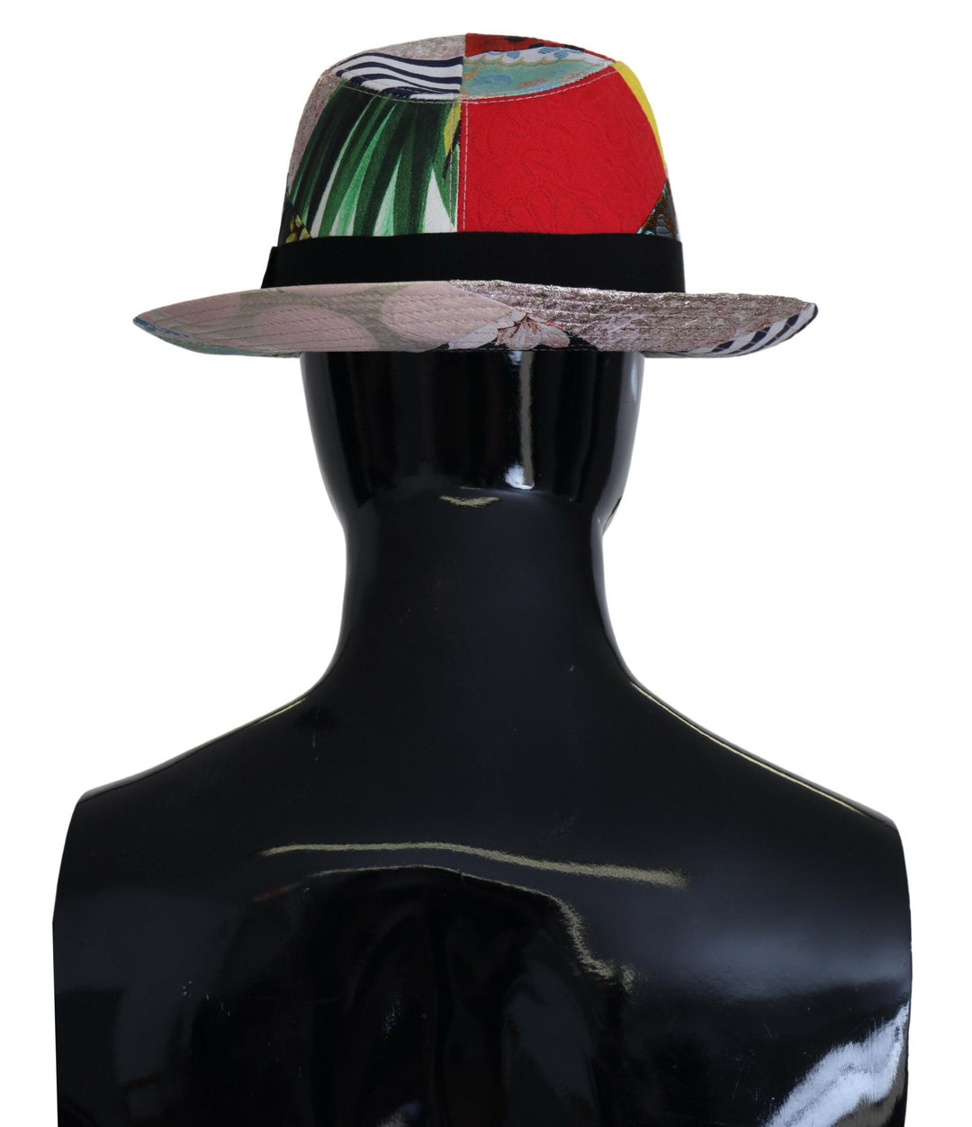 Multicolor Patchwork Frauen Fedora breite Krempe Hut