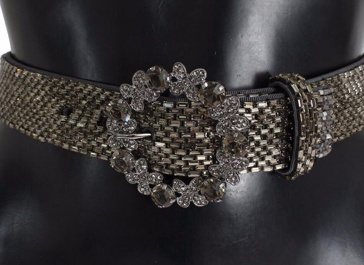 Sequined Swarovski crystal waist belt