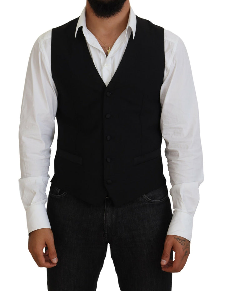 Elegant black vest for formal occasions