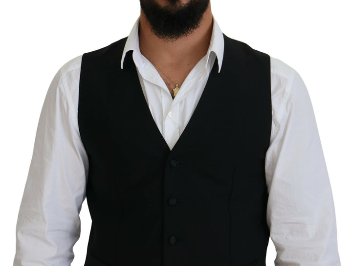 Elegant black vest for formal occasions